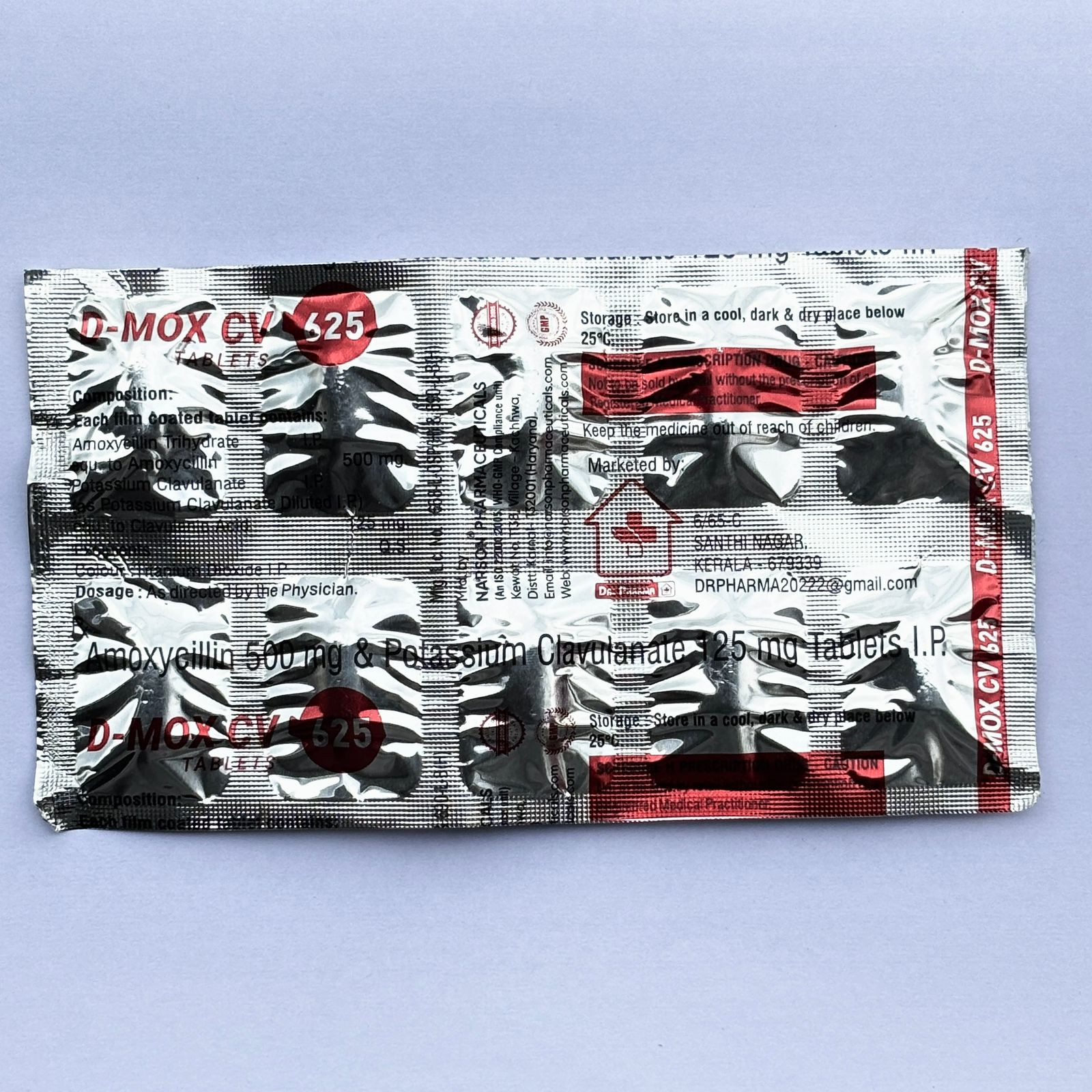 D-MOX CV 500mg 125mg